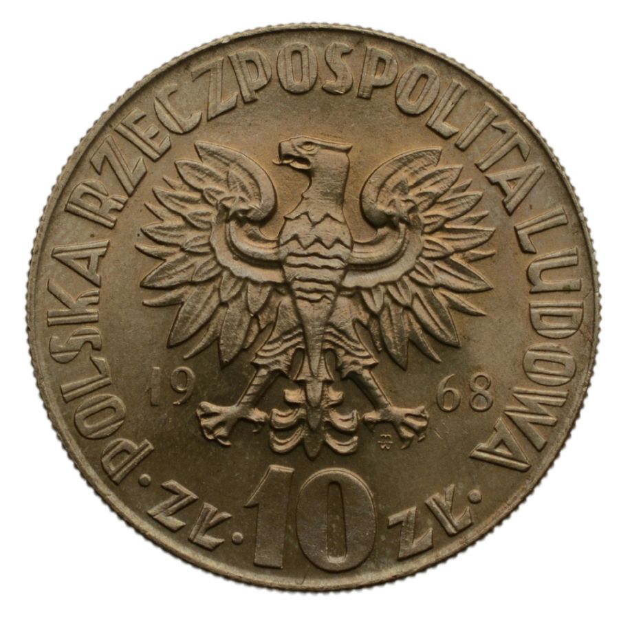 10 złotych 1968 r. - Mikołaj Kopernik (M244)