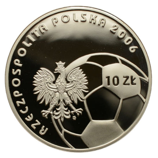 10 złotych - Mistrzostwa Świata w Piłce Nożnej - Niemcy 2006 (srebrna)