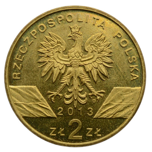 2 złote - Zwierzęta świata - Żubr