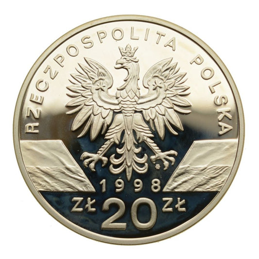 20 złotych - Zwierzęta świata - Ropucha Paskówka