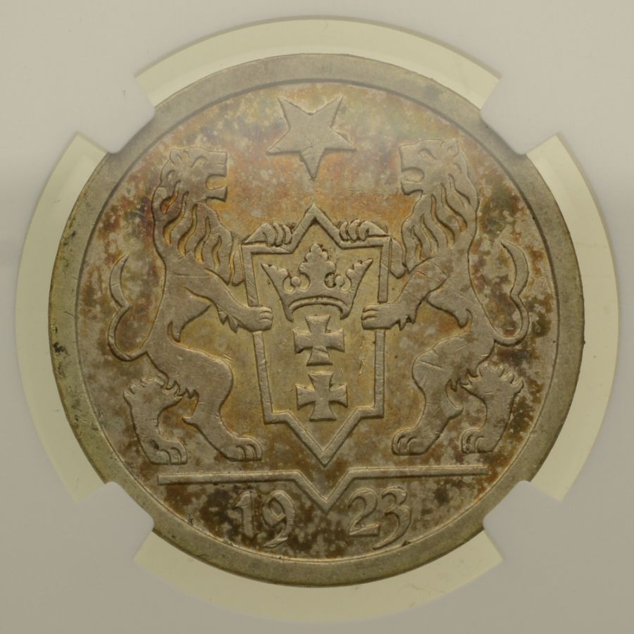 WMG - 2 Guldeny 1923 r. - Grading NGC MS62